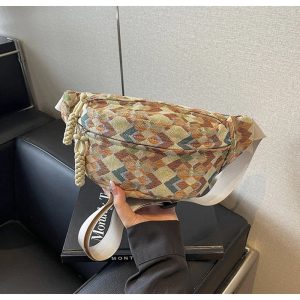 Sac bandoulière bohème corduroy féminin premium