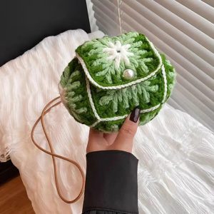 Sac bandoulière bohème mini crochet rustique