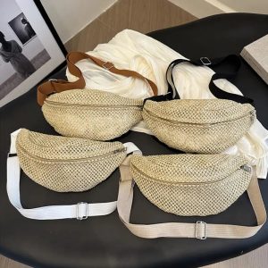 Sac bandoulière bohème paille vacances raffinée